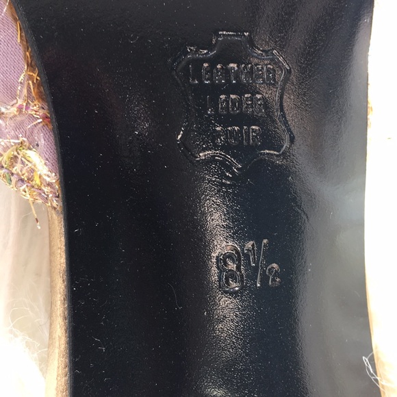 NWOB Charles Jourdan Lavender tweed Pointy Heels - Picture 7 of 16